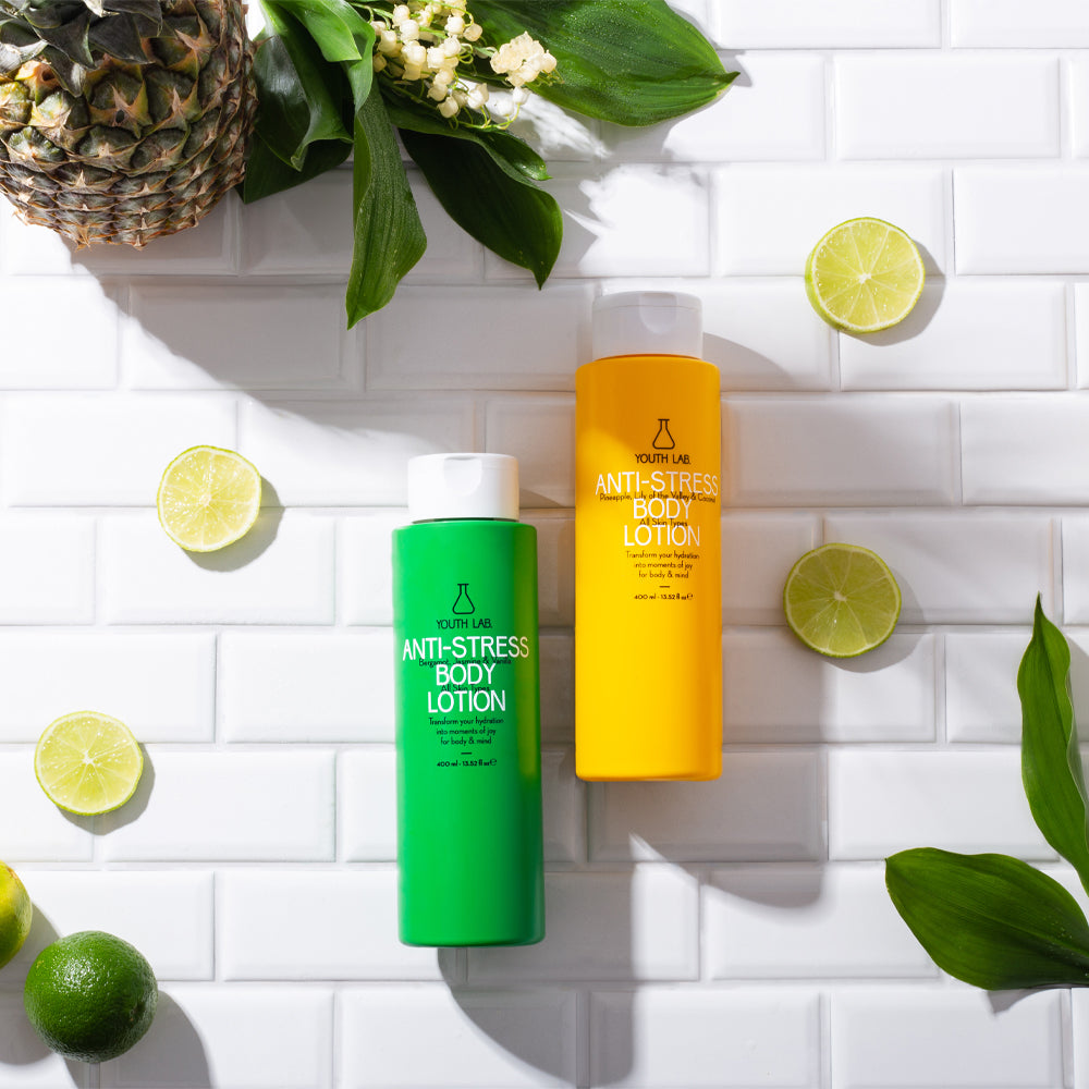 Krem Trupi Anti-Stress - Ul efektet e stresit ne lekure dhe rrit prodhimin e kolagjenit - Bergamot, Jasemin, Vanilje 400ml