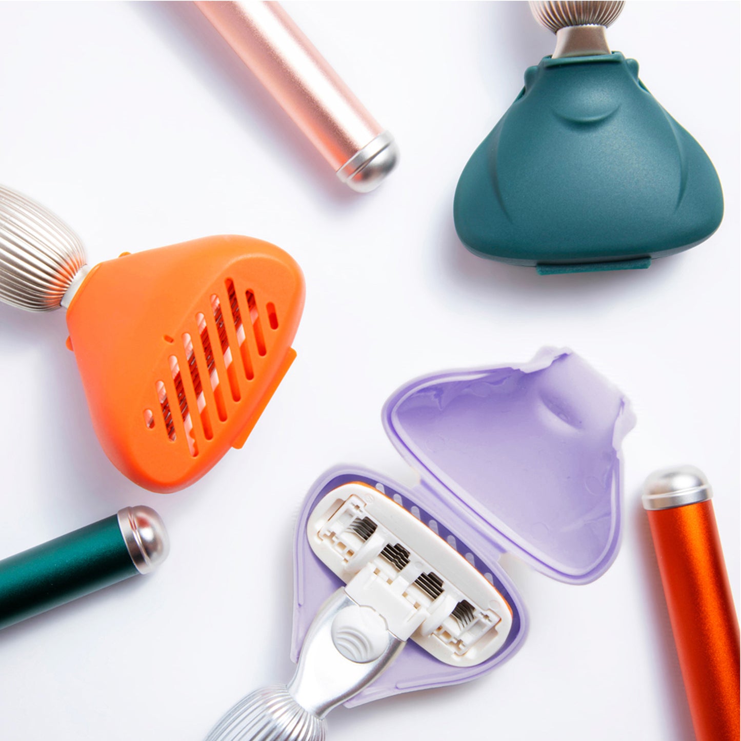 TRAVEL CASE - Blush - Këllëf mbrojtës për briskun midis përdorimeve