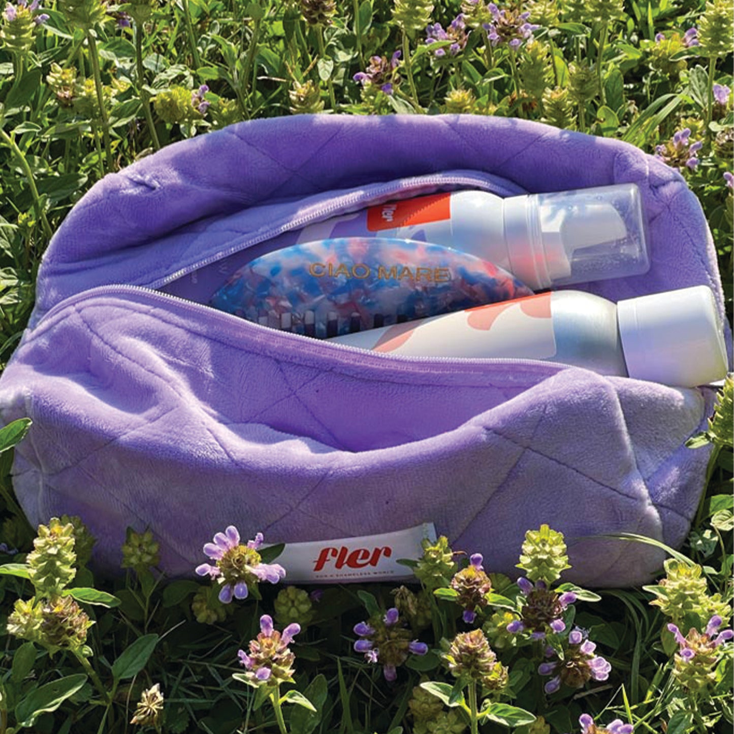 BEAUTY CASE LILAC - Çante kozmetike