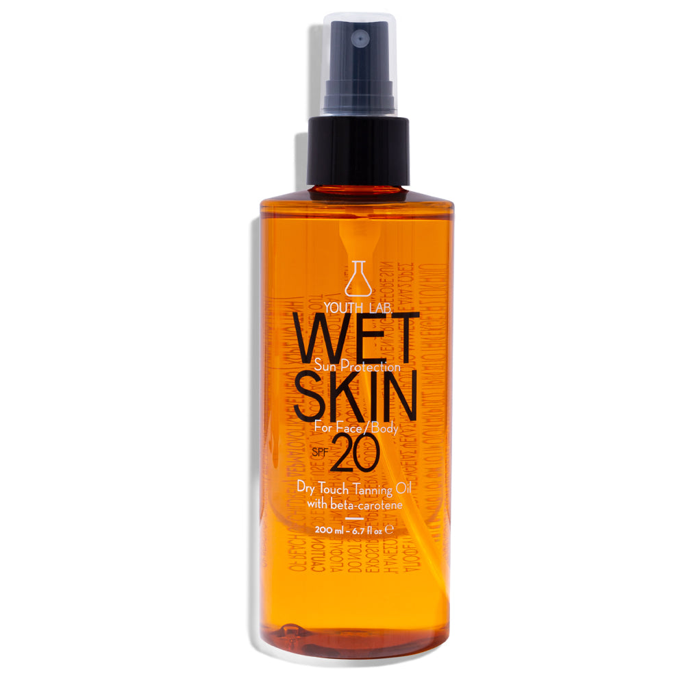 Wet Skin Sun Protection SPF 20 -Mbron nga dielli dhe stimulon nxirjen natyrale - Fytyrë dhe Trup - 200ml