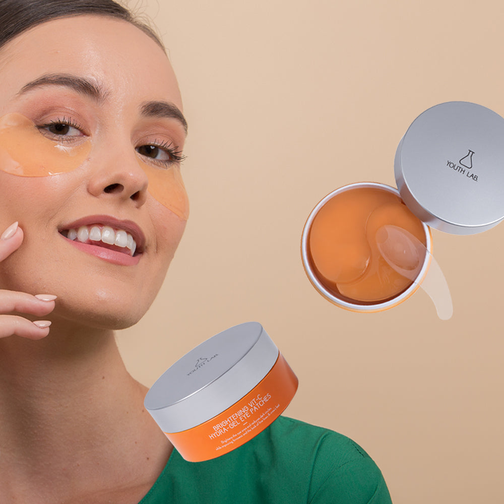 Maska për Sytë Hydra-Gel me Vit C  - Ndihmojne me rrathët e errët, enjtjet dhe diskolorimin - 1 set