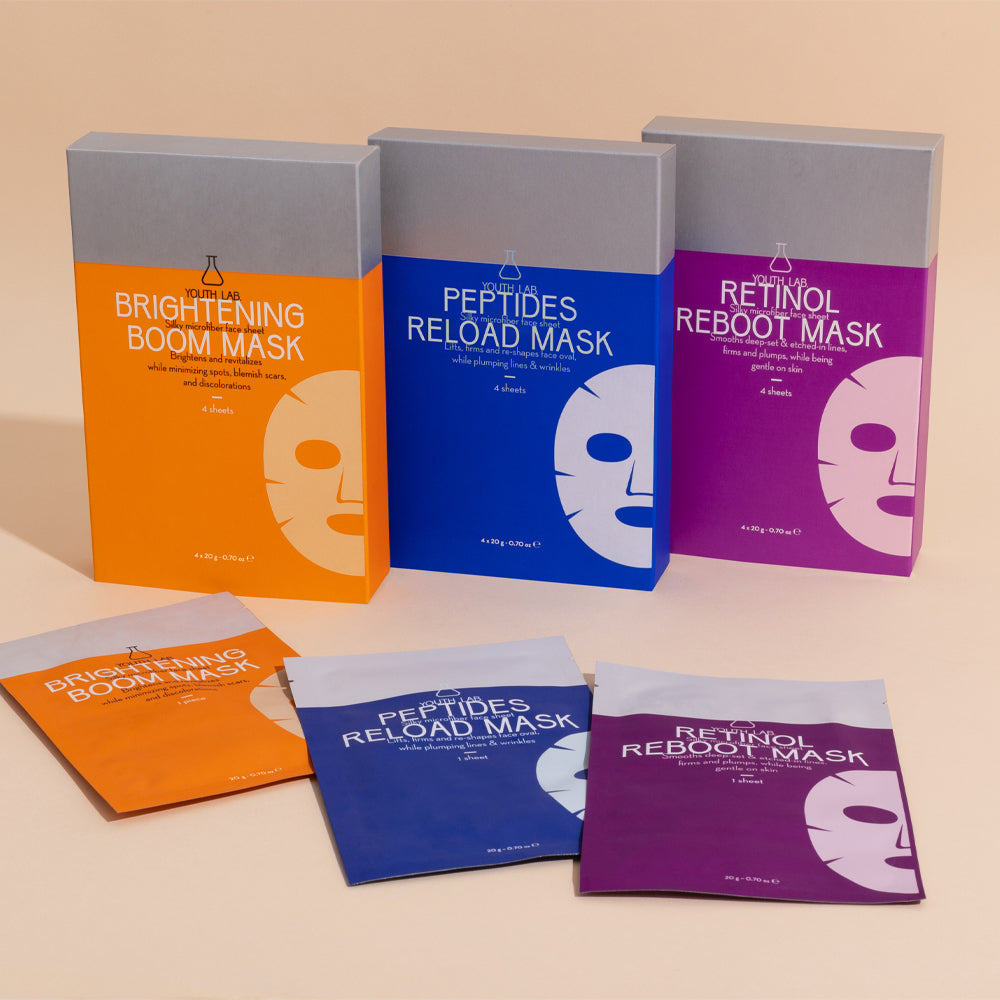 Sheet Mask Peptides Reload - Trajtim intensiv për të mbushur linjat e holla dhe rrudhat - 4 copë
