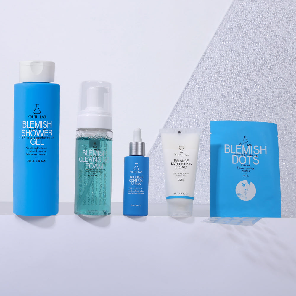 Shower Gel Blemish - Qetëson dhe parandalon aknet në shpinë, gjoks dhe krahë 400ml