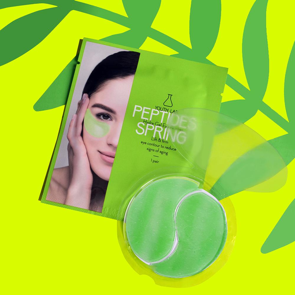 Maska për Sytë Hydra-Gel Peptides Spring -  Për ristrukturim total të zonës së syve - 1 set
