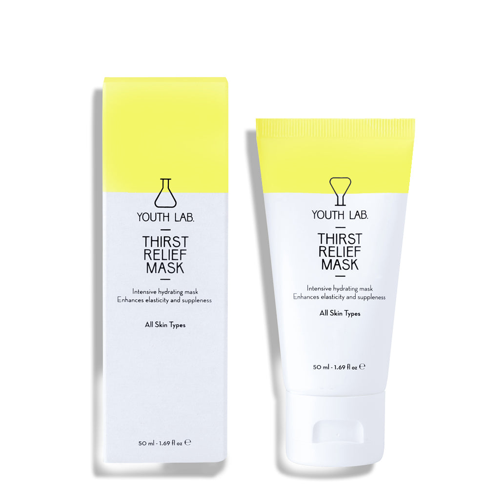 Maskë hidratimi intensiv Thirst Relief - Maskë e pasur kremoze e cila hidraton lëkurën tuaj në vetëm 10 minuta! Çdo tip lëkure 50ml