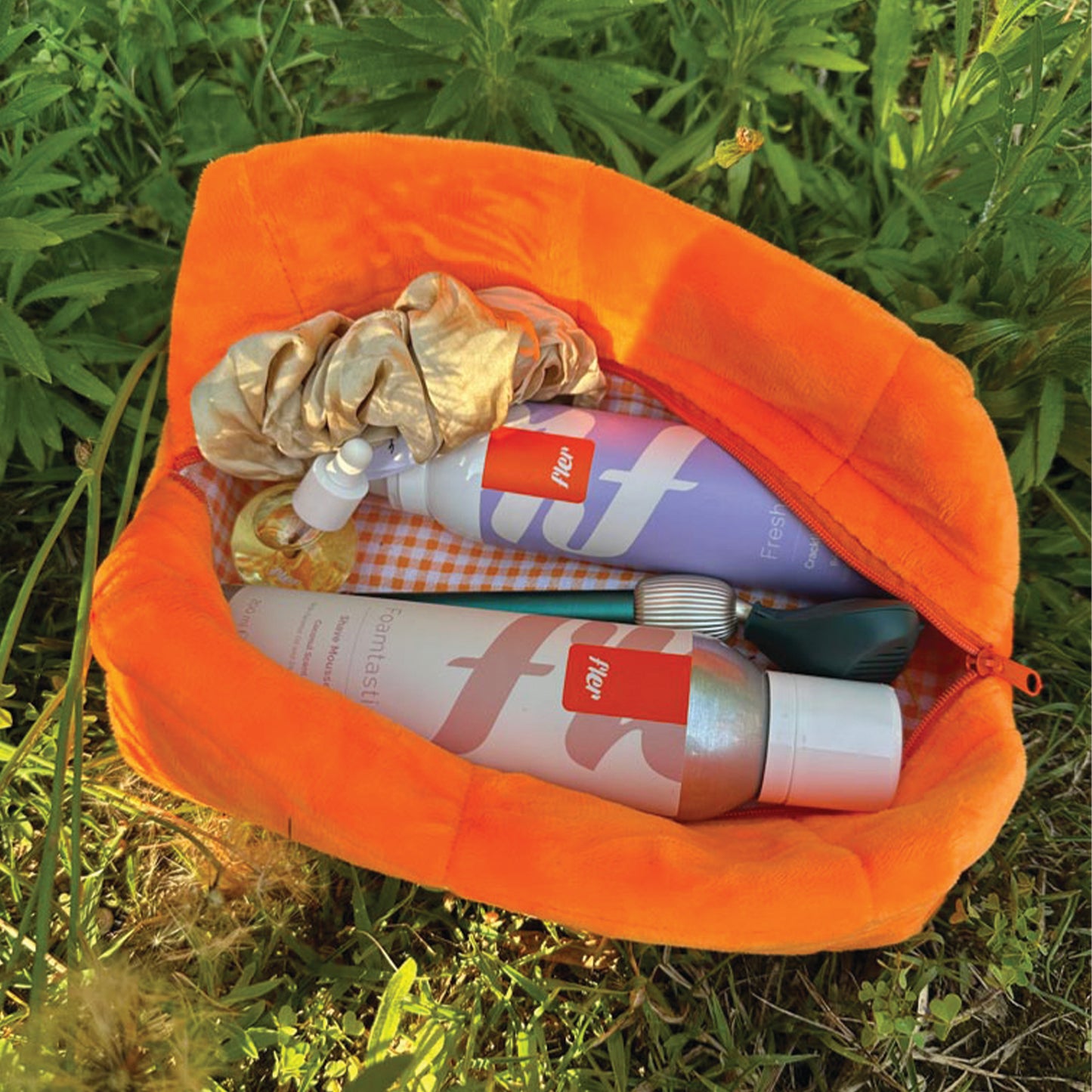 BEAUTY CASE ORANGE - Çante kozmetike