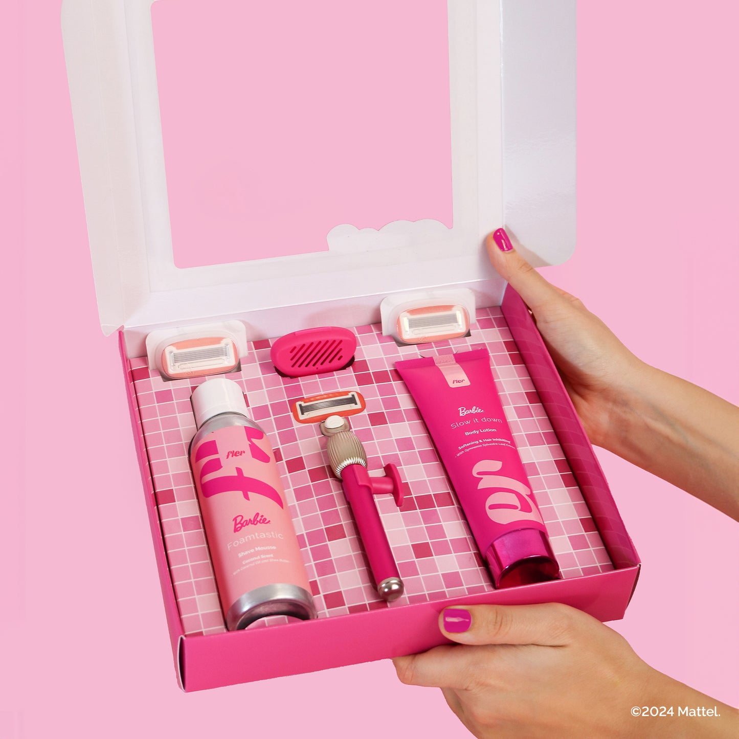 THAT PINK SET - Set depilimi Barbie  x Fler Limited Edition, me produktet kryesore për depilim pa irritime
