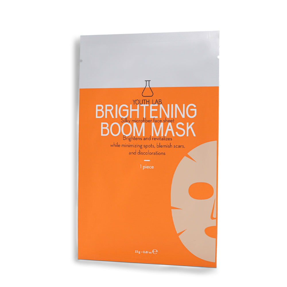 Sheet Mask me Vit C -  Efekt ndriçues, rinues, redukton hiperpigmentimet si njollat e errëta dhe shenjat e akneve - 1 copë